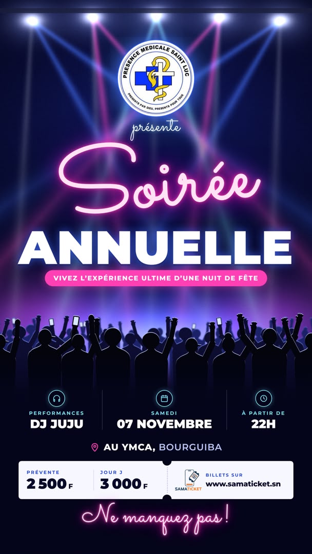 Soirée annuelle présence médical saint luc